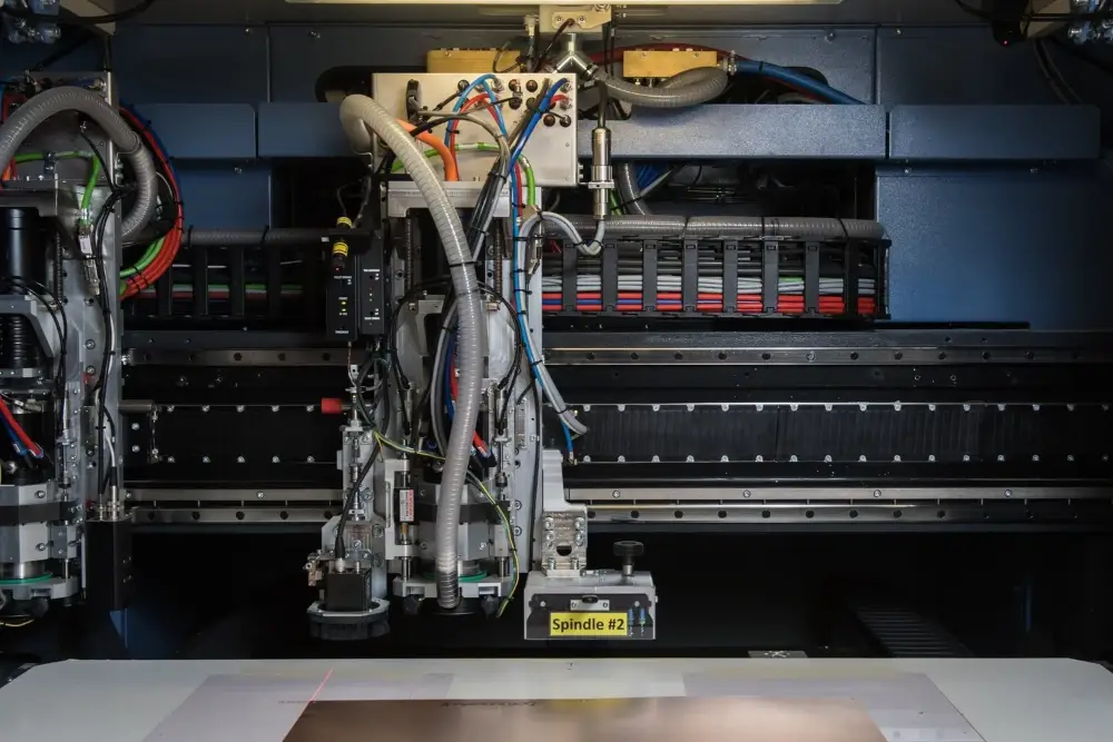 X-ray drill and router at the Burnaby plant